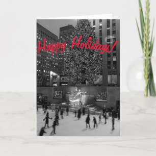 Christmas in Rockefeller "Happy Holidays" version Card