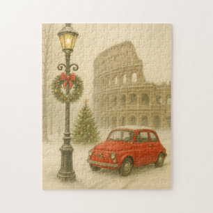 Christmas in Rome Italy – Holiday Art Jigsaw Puzzle