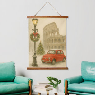 Christmas in Rome Wall Tapestry – Holiday Art
