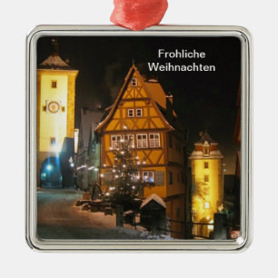 CHRISTMAS in ROTHENBURG GERMANY Metal Tree Decoration