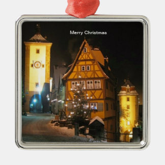 CHRISTMAS in ROTHENBURG GERMANY Metal Tree Decoration