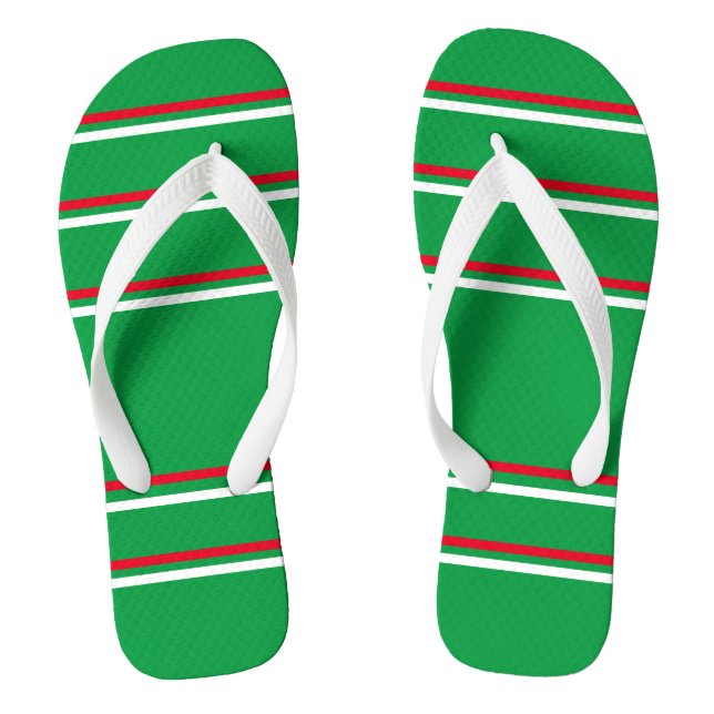 Christmas in San Diego Pair of Flip Flops (Footbed)