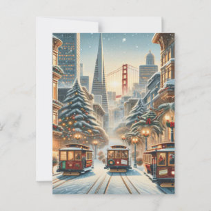 Christmas in San Francisco – Golden Gate Postcard