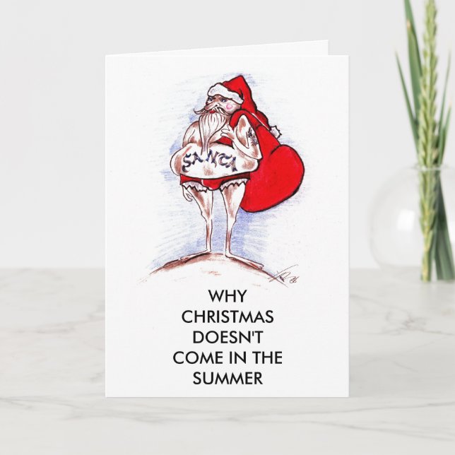 CHRISTMAS IN SUMMER HOLIDAY CARD (Front)