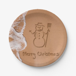 Christmas in Summer Paper Plate