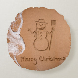 Christmas in Summer Round Cushion