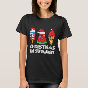 Christmas in Summer Santa Claus Party Beach Summer T-Shirt