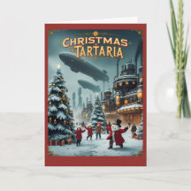 Christmas in Tartaria Card Vintage Conspiracy