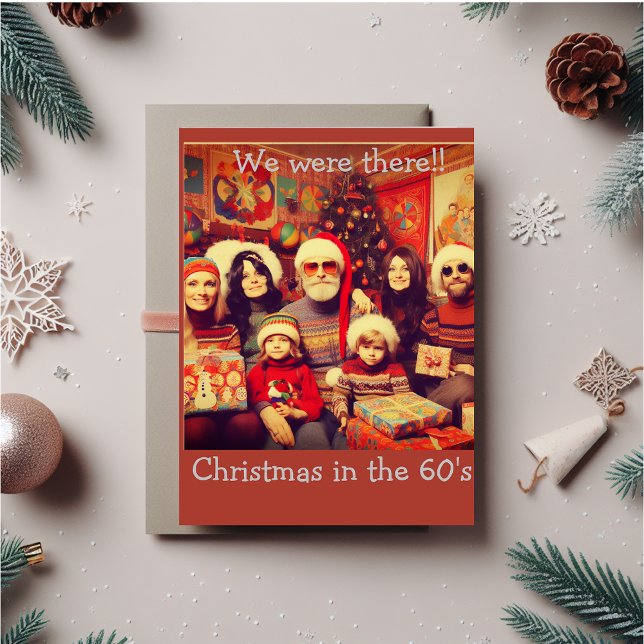 Christmas in the 60's, blast from the past card (Funny remembering the 60's Christmas card.)