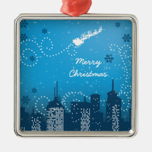 Christmas in the city custom ornament