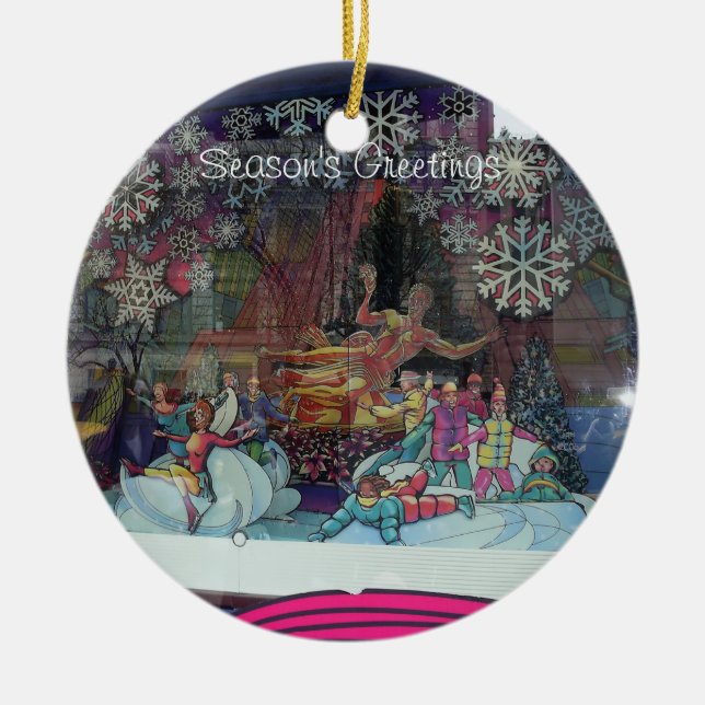 Christmas in the City Ornament Ice Skaters (Front)