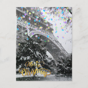 Christmas in the city.  postcard