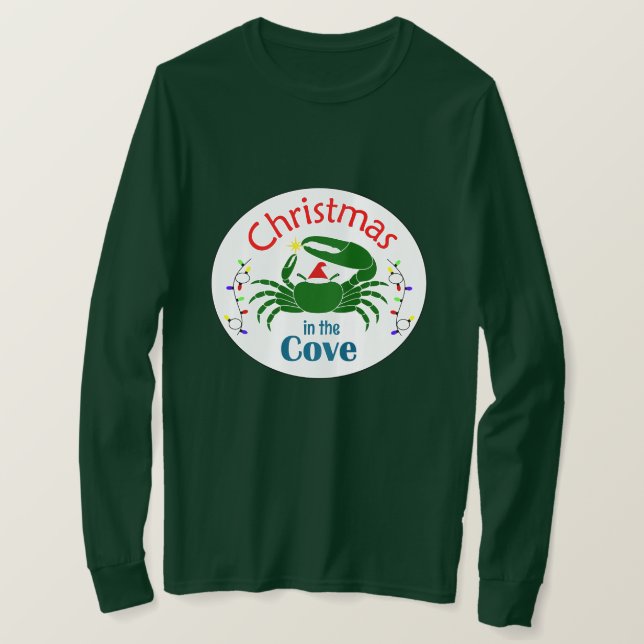 Christmas in the Cove Long Tee (pick a color) (Design Front)