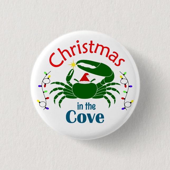 Christmas in the Cove Small Button (Front)
