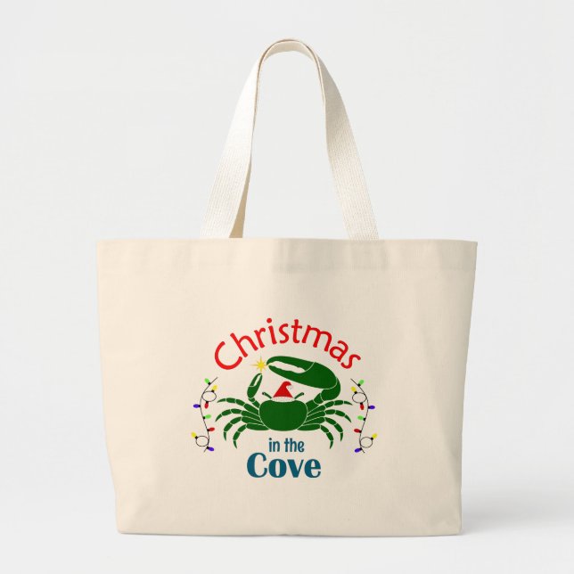 Christmas in the Cove Tote Bag (choose a size) (Front)