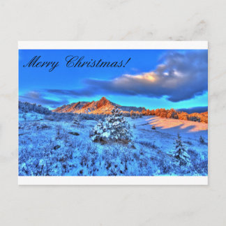 Christmas In The Mountains Holiday Postcard
