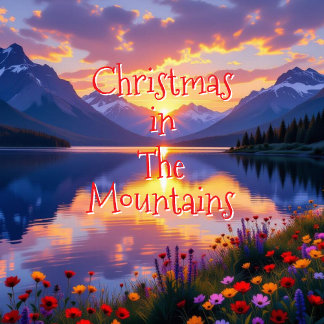 Christmas in The Mountains Tree Decoration Card
