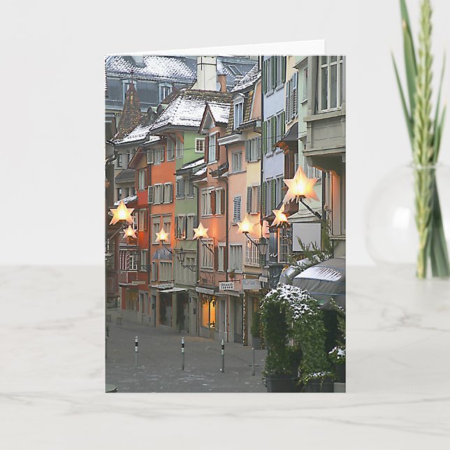 Christmas In The Old Town Holiday Card (Front)