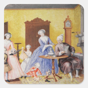 Christmas in the Royal household of Empress Square Sticker