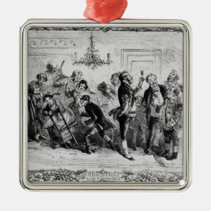 Christmas in the Servant's Hall Metal Tree Decoration