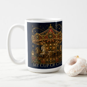Christmas in the Stars Horse Carousel Coffee Mug