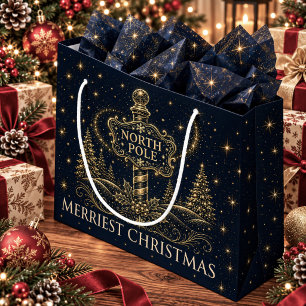 Christmas in the Stars North Pole Large Gift Bag