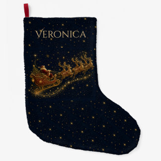 Christmas in the Stars | Santa's Sleigh Large Christmas Stocking