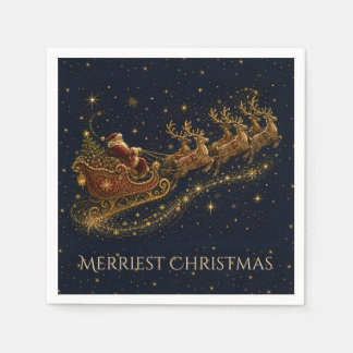 Christmas in the Stars | Santa's Sleigh Napkin