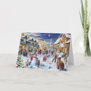 christmas in the village card