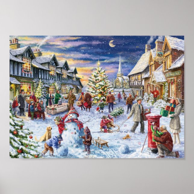 christmas in the village poster (Front)