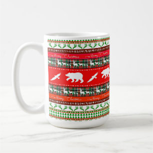Christmas in the woods coffee mug