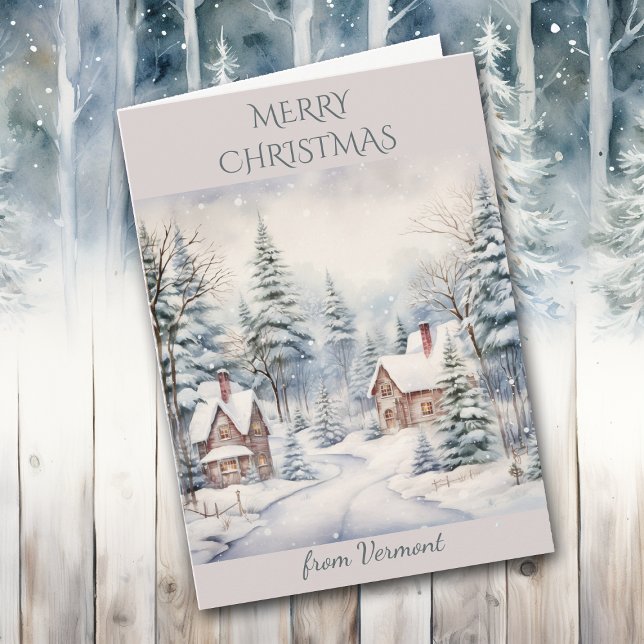 Christmas in Vermont Village Holiday Card (Creator Uploaded)
