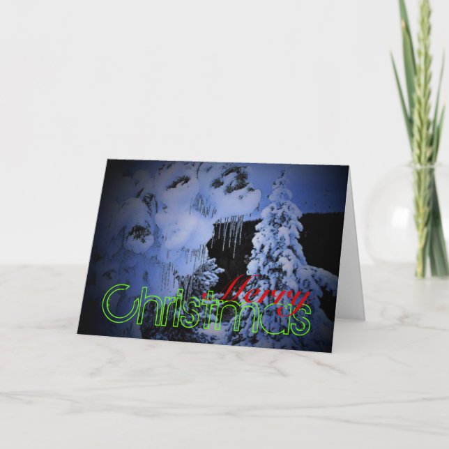 Christmas in Yellowstone Card (Front)