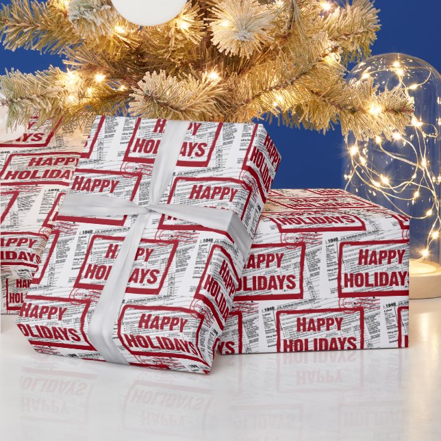 Christmas Income Tax Forms Wrapping Paper (Holidays)