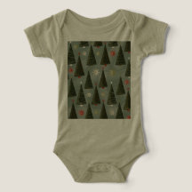 Christmas Infant Tri-blend One Piece T-shirt