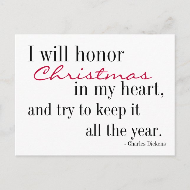 Christmas Inspiration Postcard (Front)