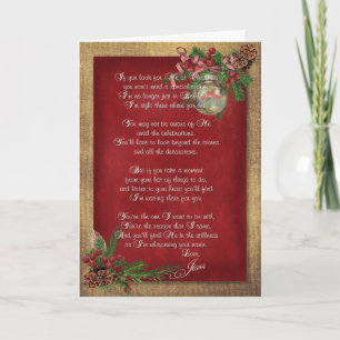Christmas Inspirational Verse Holiday Card