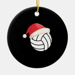 Christmas Inspired Design for Volleyball Lovers Ceramic Tree Decoration
