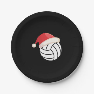 Christmas Inspired Design for Volleyball Lovers Paper Plate