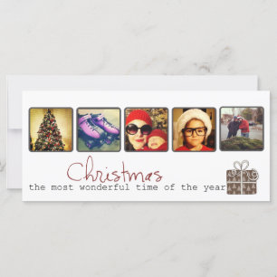 Christmas instagram photo rack cards