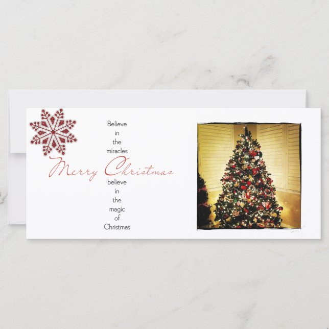 Christmas instagram photo rack cards (Front)