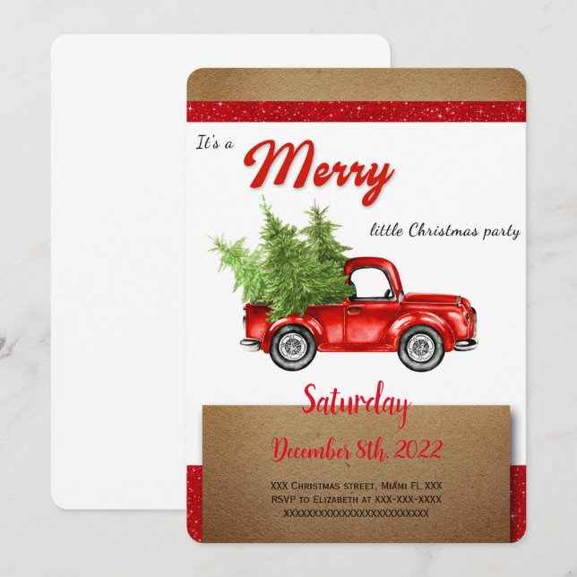 Christmas Invitation (Front/Back)