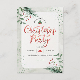 christmas invitation 