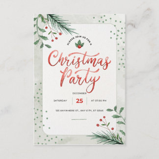 christmas invitation 