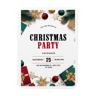 Christmas invitation  magnet