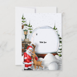Christmas Invitation – Santa & Reindeer Winter