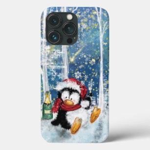 Christmas iPhone Case Gift Happy Penguin Party