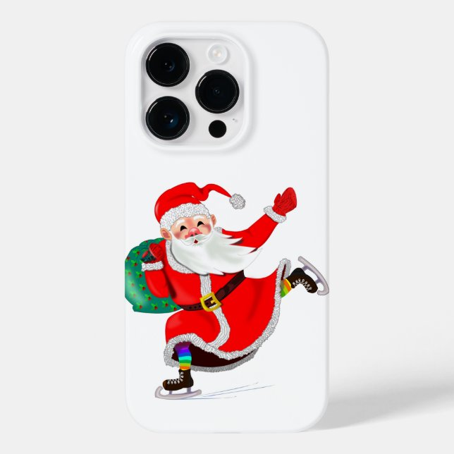 Christmas iPhone Case Santa with Gift (Back)