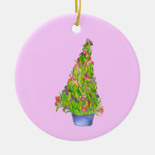 Christmas iris Art Ornament