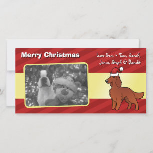 Christmas Irish / English / Gordon / R&W Setter Holiday Card